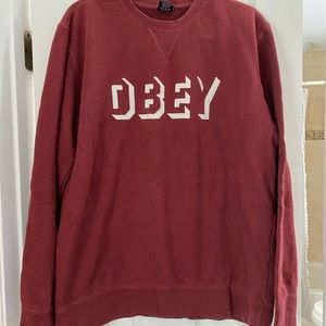 Oversized vintage Obey hoodie!!